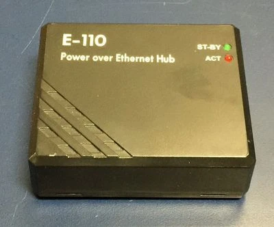 Power Over Ethernet Hub E-110 E110 Ethernet/Power Integrator 48V 0.35A - Photo 1/2