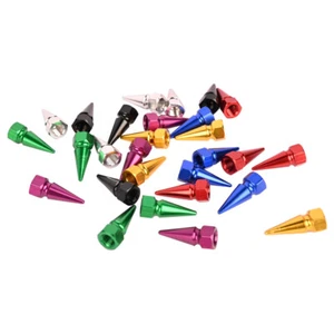 7 Color Metal Spike Wheel Valve Stem Tire Caps For Car/Bike/Truck Dust Cover - Picture 1 of 11