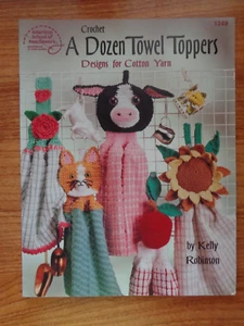 AMERICAN SCHOOL OF NEEDLWORK - CROCHET A DOZEN TOWEL TOPPERS IN COTTON YARN - Picture 1 of 2