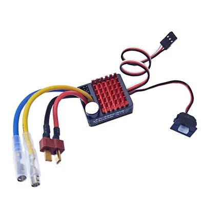60A Brushed ESC For Tamiya TT01 TT02 Traxxas Redcat HPI HSP SCX10 1/10 Car Boat - Image 1 of 4