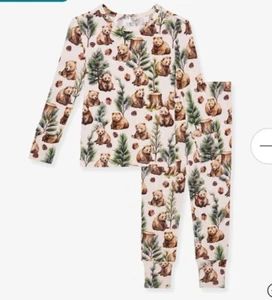 Posh Peanut Rupert Bear Pajama PJ Set Size 3/4 - Picture 1 of 1