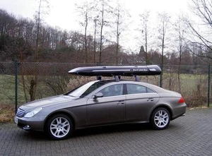 Extra Lange Stabile Premium Dachbox Surfbox SLB 660 SCHWARZ von MOBILA - Bild 1 von 1