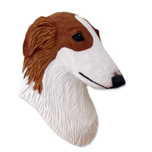 Figura Placa Cabeza Borzoi Roja - Imagen 1 de 1