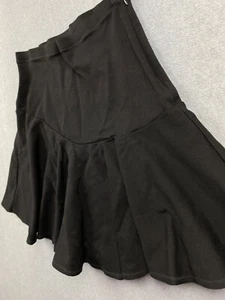 CAbi Women's Size 4 w28 Black Pull-on Pleated Flare Skirt - Picture 1 of 20