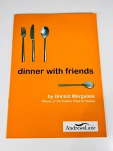 Dinner with Friends Andrews Lane Theatre Programme CAST SIGNED Karen Ardiff etc - Picture 1 of 10