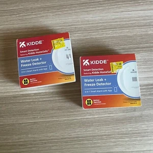 Kidde 2-Pack 60WLDR-W Battery Smart Water Leak Detector &Freeze Alarm, Wi-Fi🆕 - Picture 1 of 6