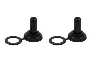 2 pc TEMCo Silicone Rubber Boot Cap for Toggle Switch Waterproof M12x0.75 Thread - Picture 1 of 3