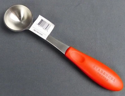 NEW Starbucks Coffee Espresso Scoop 1 1/2 tbsp 7 grams Red Handle