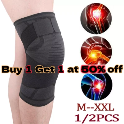 Rodillera Soporte Mangas de Compresión Gimnasio Levantamiento de Pesas Crossfit con Correa EE. UU. Foto 1 de 4