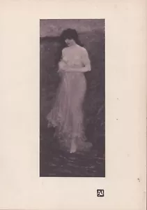 Stampa artistica d'epoca - Donne in piedi - 1900 - Foto 1 di 1