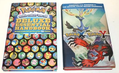 2x Pokemon Books: Official Kalos Region Guidebook X & Y, Deluxe Handbook VG++ - Image 1 of 2