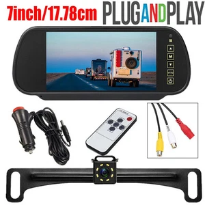 7" Monitor Night Vision Reverse Backup Camera Parking Assistance Car Lot - Picture 1 of 18
