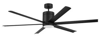 Ventilador de techo interior/exterior Craftmade TTE656 Tate 65" 6 aspas - negro Foto 1 de 4