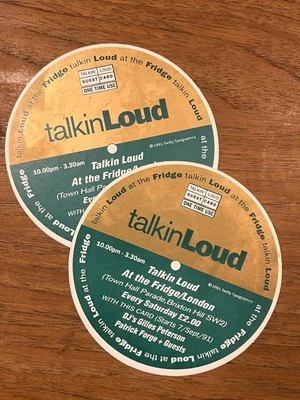 2 TALKIN LOUD Flyers The Fridge Brixton Acid Jazz 1991 Gilles Petersen Free Ship - Image 1 of 4