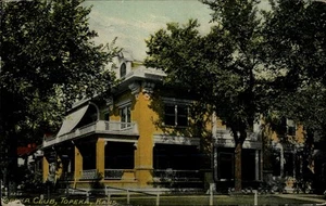 Topeka Club, Topeka, KS 1911 Shawnee County Kansas Postcard - Picture 1 of 2
