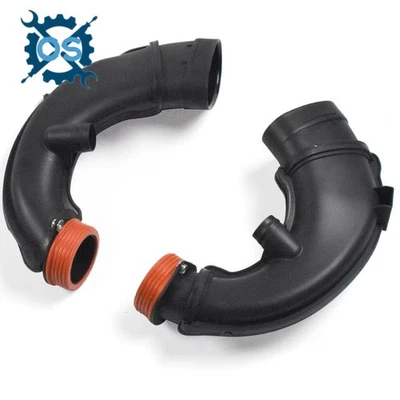 Mangueiras de entrada de ar do motor traseiro 2 peças ajuste BMW E70 E71 F07 F12 F13 550i 650i 750Li - Imagem 1 de 4
