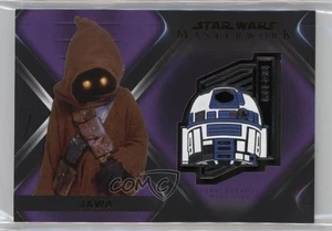 2021 Topps Star Wars Masterwork Character Medallions Purple 48/50 Jawa 1cc7 - Picture 1 of 3