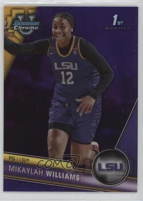 2023-24 Bowman U Chrome Purple Refractor 14/399 Mikaylah Williams #4 - Image 1 of 3