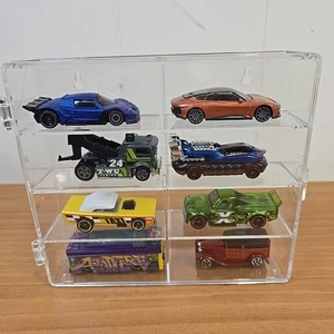 Clear Acrylic Display Case 1:64 Scale Diecast Cars INCLUDING Mix AJ of CARS x 8 - Picture 1 of 4