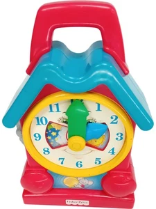 FISHER-PRICE Musical Teaching Clock Toy Vintage Classic Educational - Picture 1 of 4