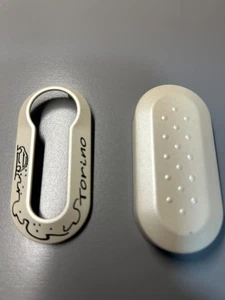 GENUINE FIAT 500 GRANDE PUNTO REPLACEMENT KEY COVER TORINO IVORY NEW RARE - Picture 1 of 1