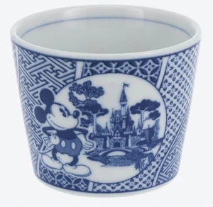 TOKYO Disney RESORT Mickey Mouse & Minnie Mouse Japanese Style Soba Tsuyu Cup - Picture 1 of 5