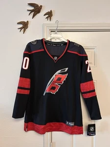 Fanatics SEBASTIAN AHO #20 Black Hockey Jersey ~ Carolina Hurricanes ~ Womens L - Picture 1 of 14