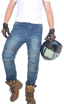 Mens Armoured Motorcycle Jeans Motorbike Pant Denim Protective Trousers Size S - Image 1 of 4