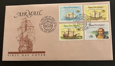 Papua New Guinea FDC 1992 Columbus - Image 1 of 4