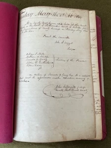 1834 1847 Jacksonville FL Duval County Minuten HANDGESCHRIEBENES Buch Steuern Gefängnis Straßen - Bild 1 von 22