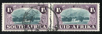 Sudáfrica 1939 sello semipostal Scott# B11, SG 84, usado, vivienda hugonote Foto 1 de 2