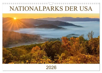 Nationalparks der USA (Wandkalender 2026 DIN A3 quer), CALVENDO Monatskalender