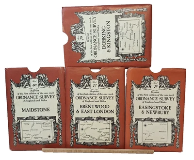 4 X Reprints of the First edition One Inch Ordnance Survey Maps GOOD - Image 1 of 4