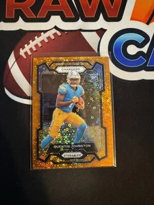 2023 Prizm Quentin Johnston Orange Disco RC #353 Chargers - Picture 1 of 2