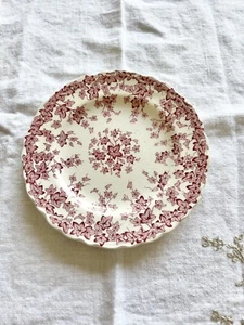 Crown Ducal Early English Joy Pink Bread Plate - Picture 1 of 3