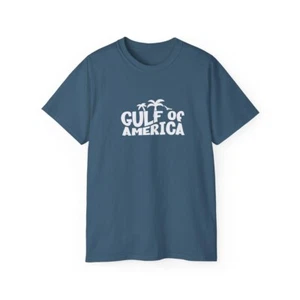 Blue Travel Summer USA T-Shirt Gulf of America Tee T - Picture 1 of 1