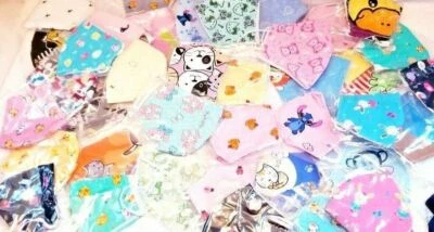 3x KIDS HANDMADE FASHION FACE COVER MASK custom animal toon fun critters WASHES - Image 1 of 4