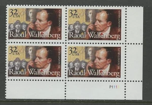 US 3135, 1997 32c WALLENBERG, LR PBOF4, MNH (US1376K) - Picture 1 of 1