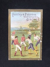1878 HUNTLEY & PALMERS - TRADE CARD - SPORTS SERIES - Lacrosse