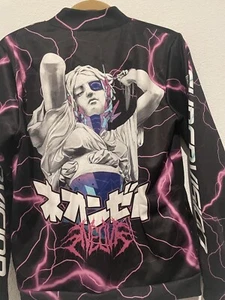 Vapor 95 CyberVision Prototype Bomber Jacket Black Original Release Anime USA XS - Picture 1 of 9