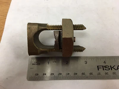 BURNDY SPLICE CONDUCTOR BRASS KS-34 T2/8-500 - Image 1 of 4