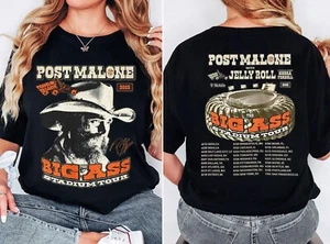 Post Malone Tour 2025, Big Ass Stadium Tour & Jelly Roll Merch for Men, Women - Picture 1 of 8