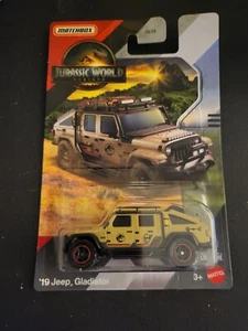 2025 Matchbox Jurassic World Rebirth '19 JEEP GLADIATOR NEAR MINT - Picture 1 of 2