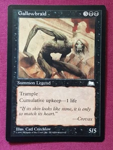Magic The Gathering WEATHERLIGHT GALLOWBRAID black card MTG - Picture 1 of 2