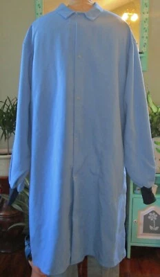 Best Medical Unisex L/S Lab Coat Knit cuffs W/ Pocket 44" Length Blue Size 2X - Image 1 of 4