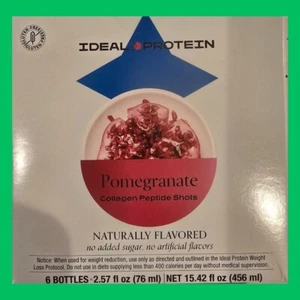 Ideal Protein POMEGRANATE collagen peptide shots - 6 bottles - Picture 1 of 4