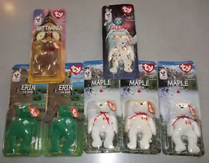 McDonald's 1999 Ty Beanie Babies Bear Set Includes the Set of 4 and 3 Extra - Picture 1 of 11