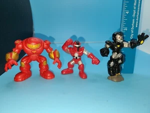 Juego de 3 figuras Hasbro Super Hero Squad Hulkbuster Iron Man War Machine Titaniu - Imagen 1 de 2