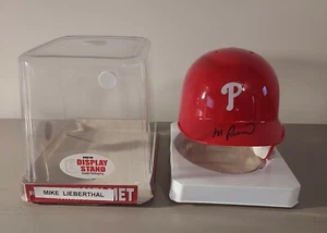 Mike Lieberthal Autographed Signed Phillies Riddell Mini Helmet - RARE! - w/COA - Picture 1 of 3