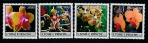 ST. THOMAS & PRINCE ISLANDS Orchids MNH set - Picture 1 of 1